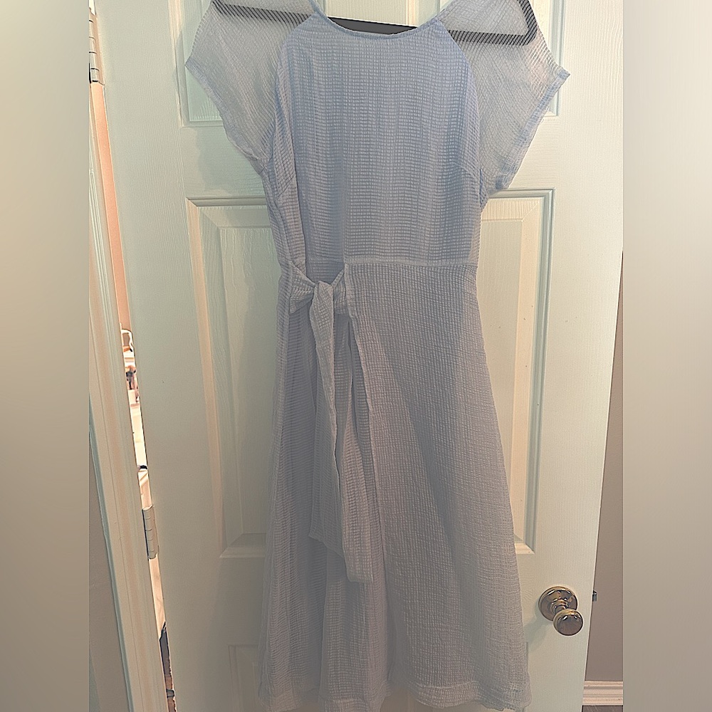 Whimsical Blue Waffle Dress.
